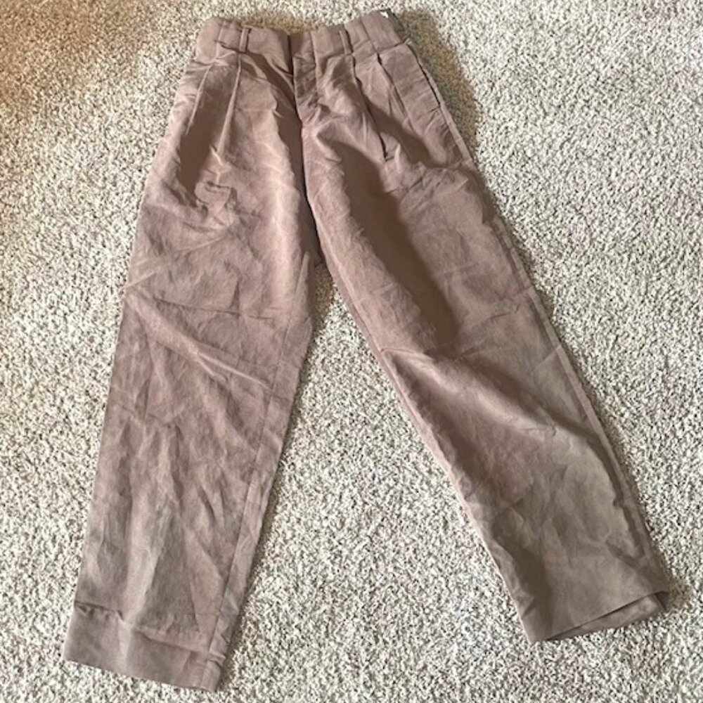 MARNI brown SILK  Pants - small